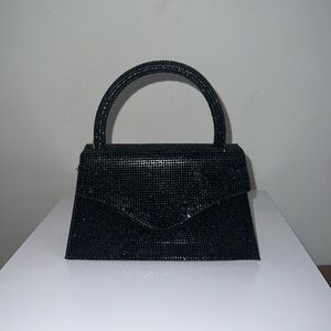 Black Rhinestone Clutch